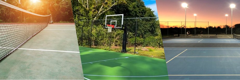 Tennis court construction Tennis court construction