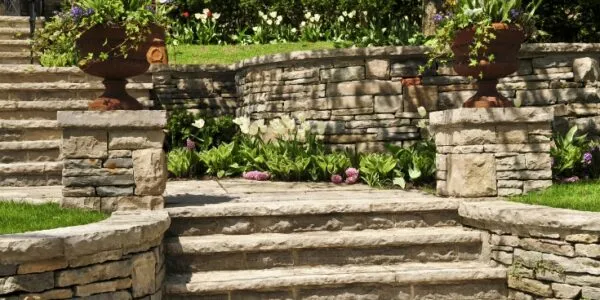 backyard paver steps