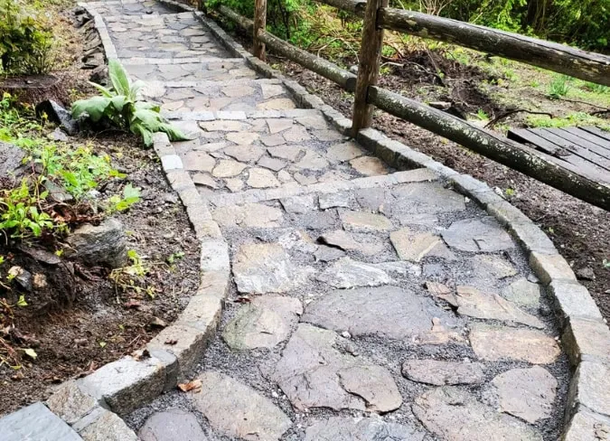 Walkway & Steps Installations paver walkway and paver steps