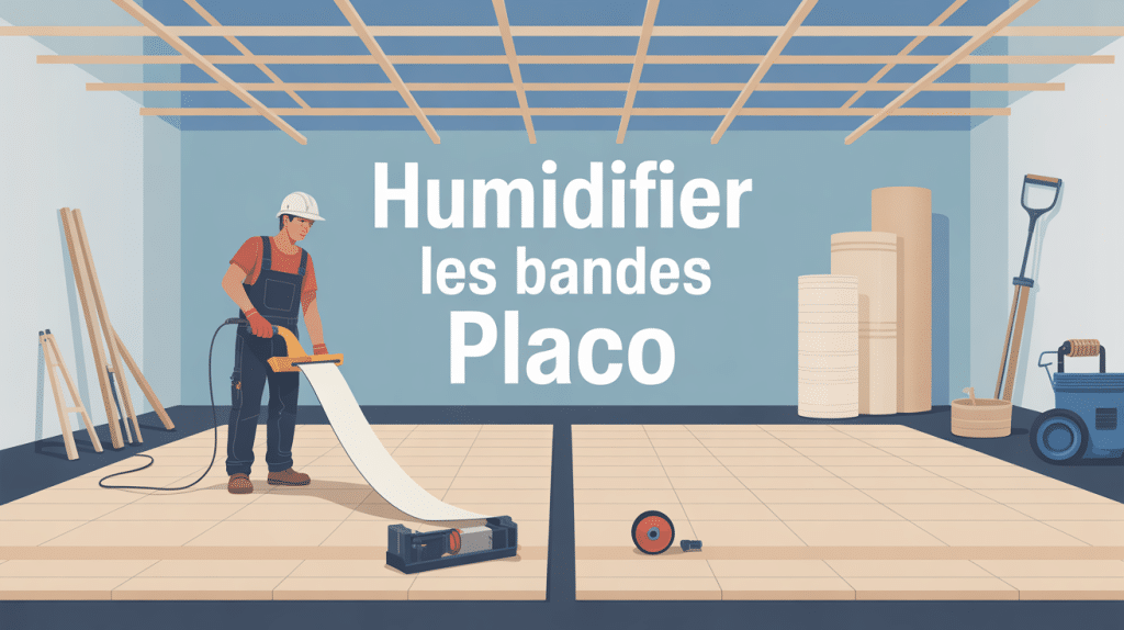 faut il humidifier les bandes placo ouvrier pose sans eau