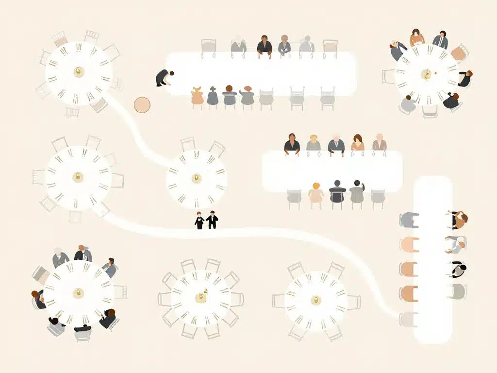 idée plan de table mariage schéma disposition invités