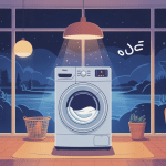 illustration lave linge top silencieux ambiance paisible