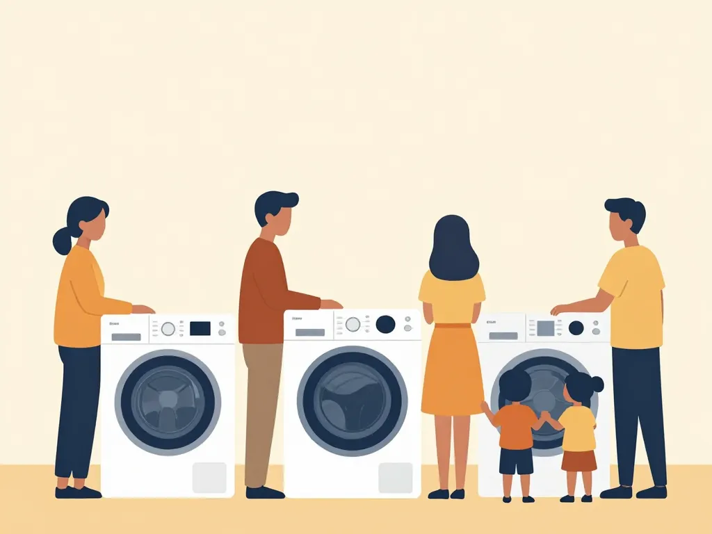 différents foyers avec machines à laver meilleur rapport qualité prix