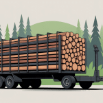 illustration achat et prix d'un semi remorque de bois de chauffage en 2m