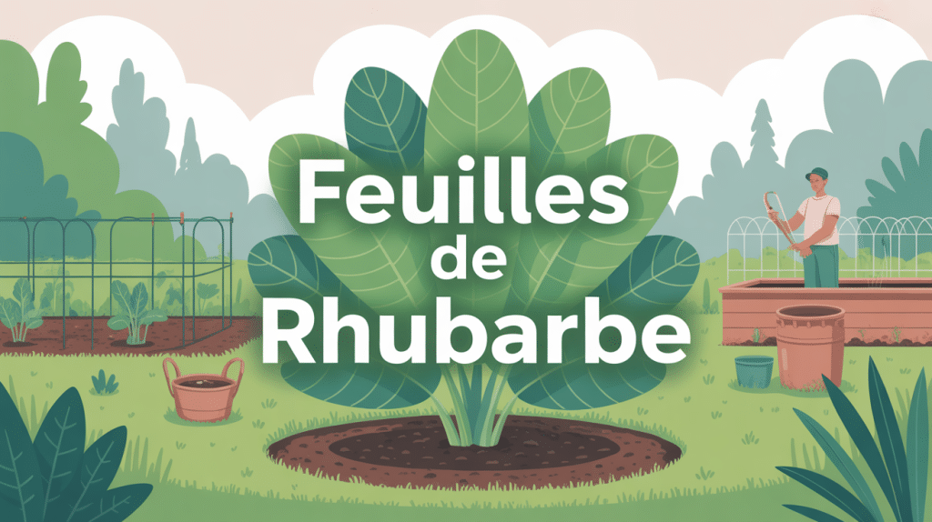 Que faire avec les feuille de rhubarbe sécurité jardin compost animaux
