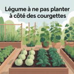 illustration potager quel légume ne pas planter à côté des courgettes
