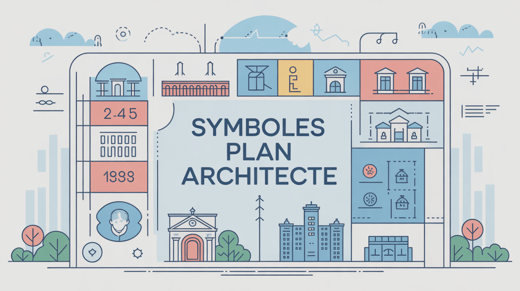 symbole plan architecte plan graphique pictogrammes
