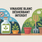 vinaigre blanc désherbant interdit illustration informative