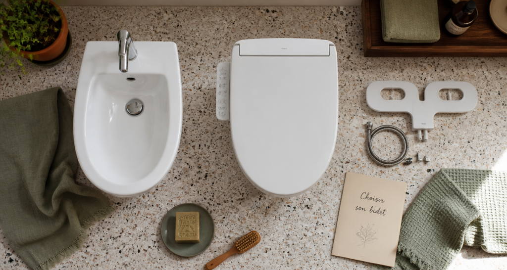 bidet toilet bidet et wc lavant en salle de bain moderne