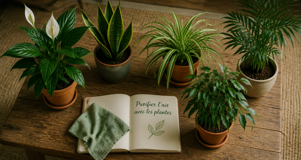 plantes d'interieur depolluante en pots