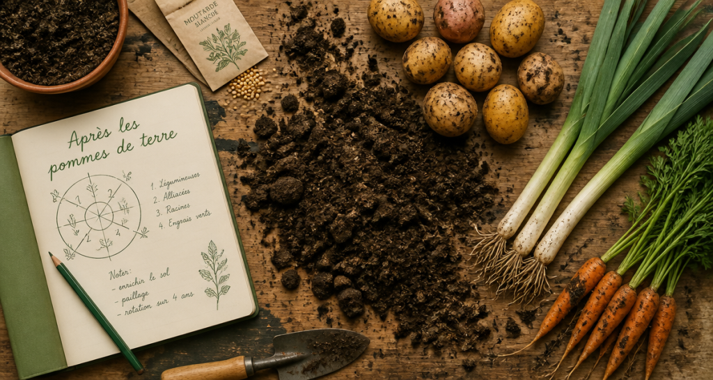 que planter apres les pomme de terre legumes et engrais verts