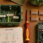 Comment brancher une plaque de cuisson : norme 32A et 6 mm² (boîte de connexion)