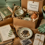 debarras maison objets triés sur table