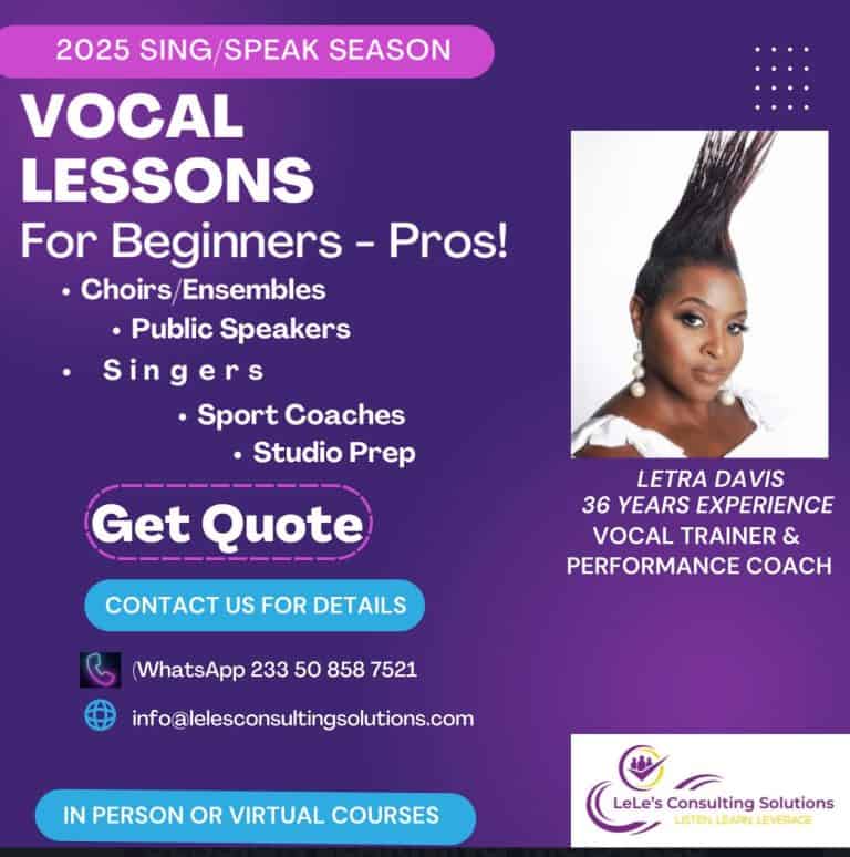 Speak Up, Sing Out: Letra Davis is Helping Diasporans Find Their Voice in Ghana