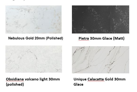 Kitchen Cabinet Materials for your Kitchen Design 18 Compac benchtop different colours