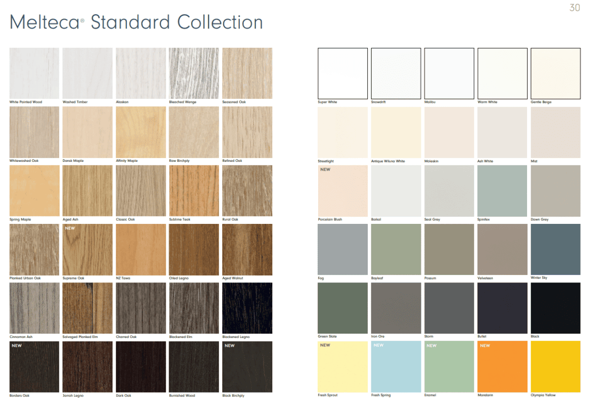 Melteca standard range