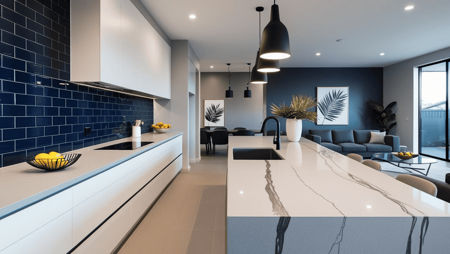 open plan kitchen design