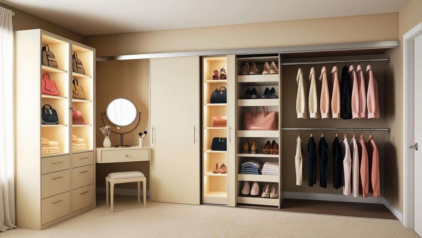 Wardrobe with dressing table 1