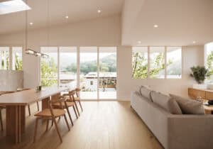 Locspec Palm Springs living room custom build