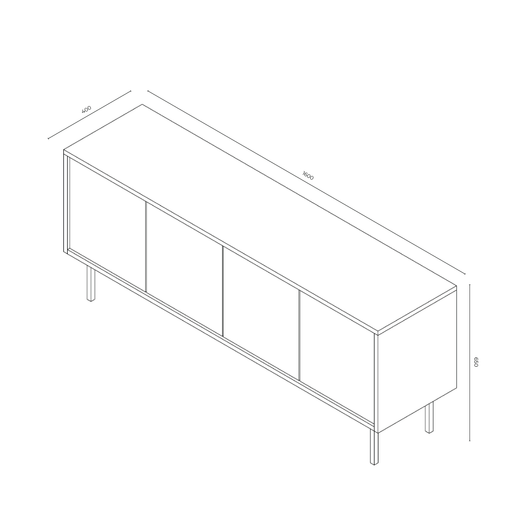 Consola Arthur - Melamina - Imagen 6