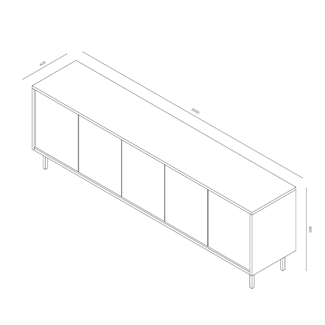 Consola Arthur - Melamina - Imagen 7