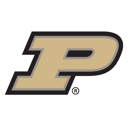 Purdue Boilermakers logo in gold and black for college football team.