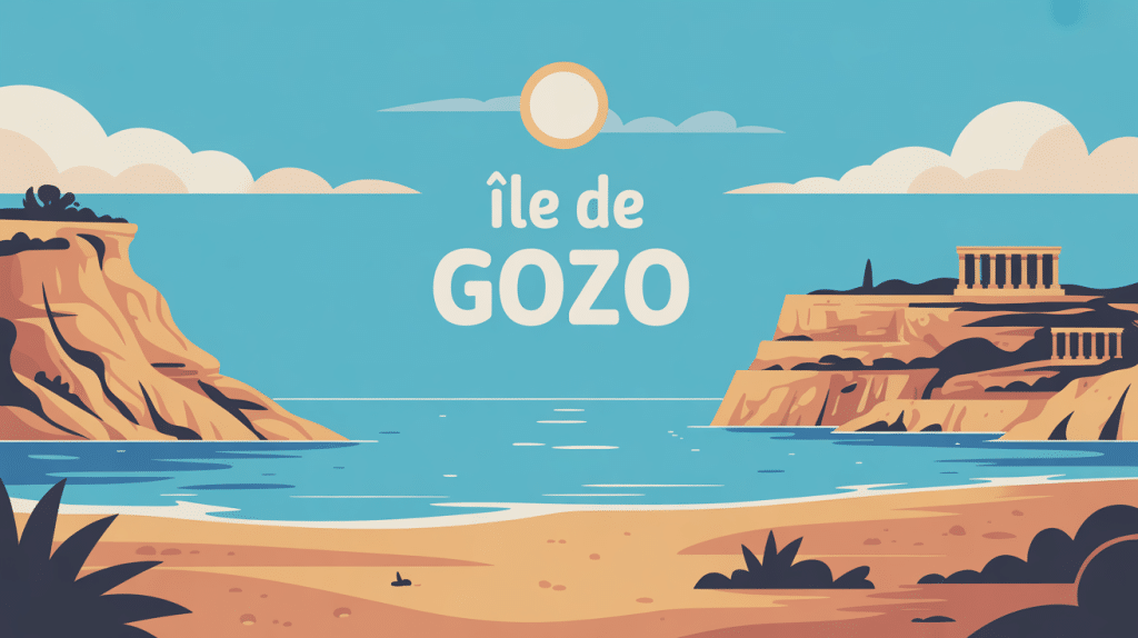 illustration paysage et patrimoine île de gozo