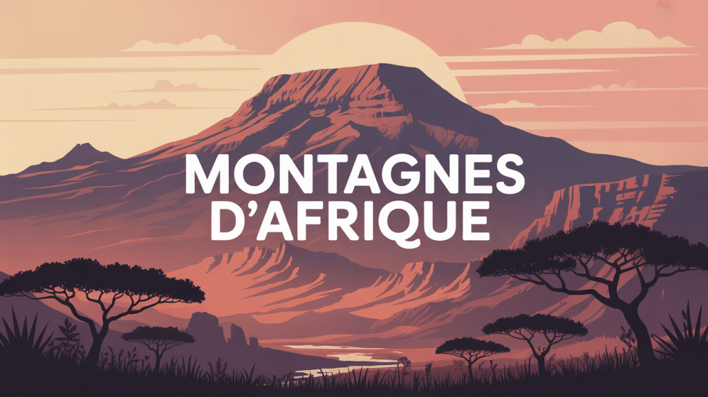 montagne afrique vue panoramique diversité massif