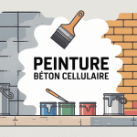 Peinture pour béton cellulaire sur murs intérieur et extérieur
