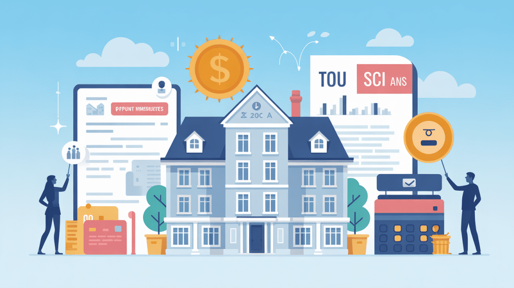 illustration financement immobilier taux emprunt sci 20 ans