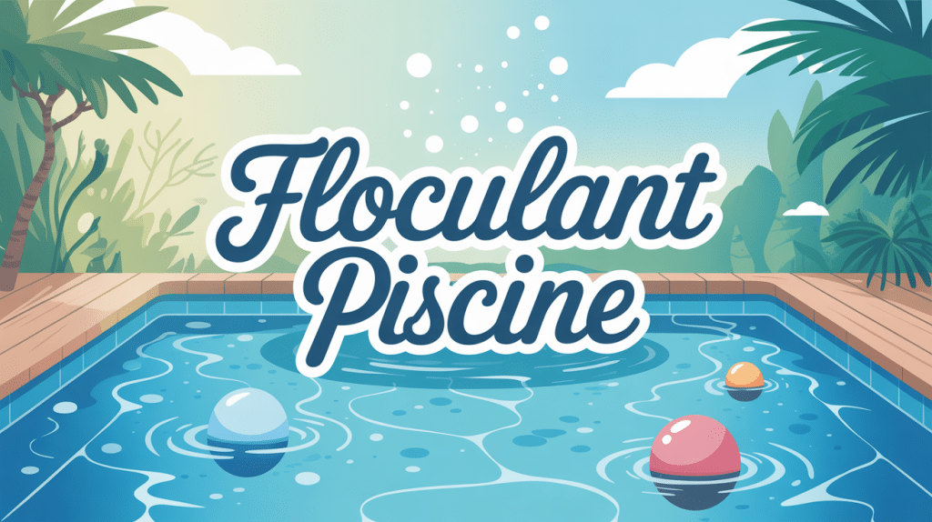 a quoi sert le floculant piscine illustration eau limpide