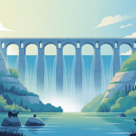 barrage de l'aigle illustration énergie hydraulique Dordogne