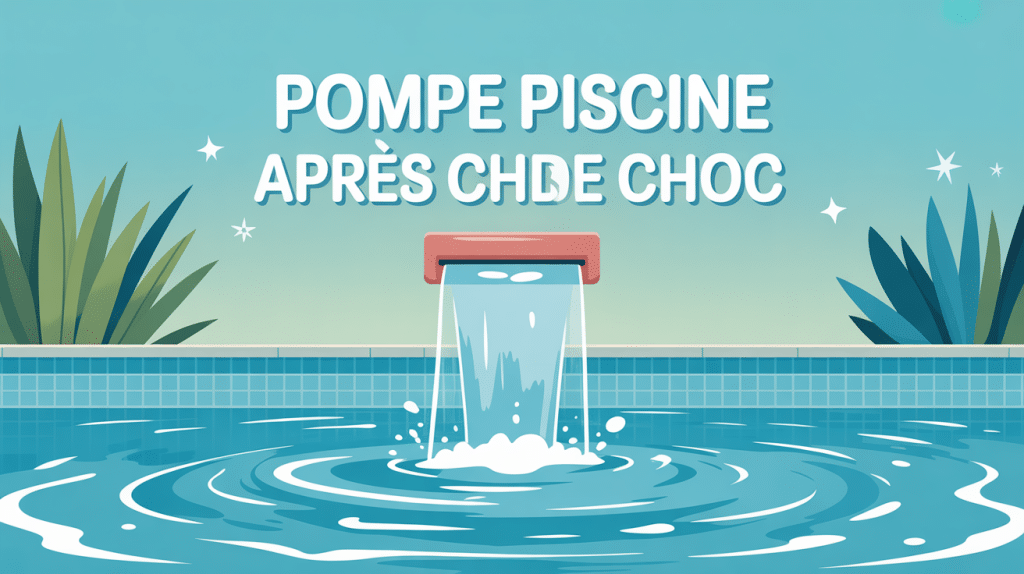 pompe piscine après chlore choc illustration centrale