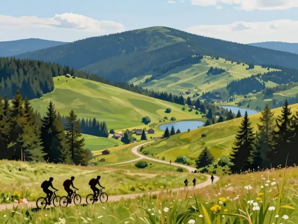 Paysages et activités autour latitude 48.070569 longitude 6.855323