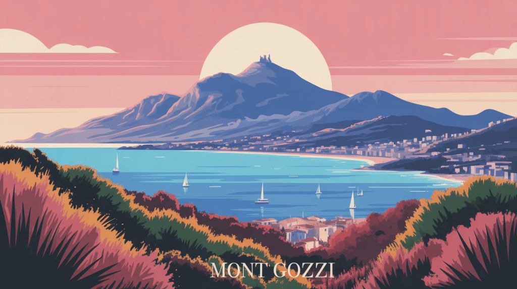 Illustration panoramique mont Gozzi surplombant le golfe d’Ajaccio