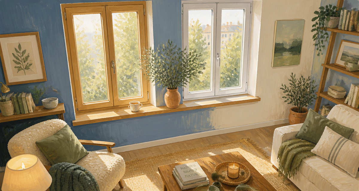 pvc ou bois pour les fenetres, salon cosy, lumière naturelle