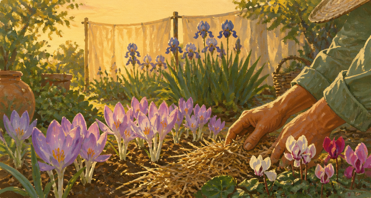que planter en juillet août fleurs paillage bulbes colchiques cyclamens