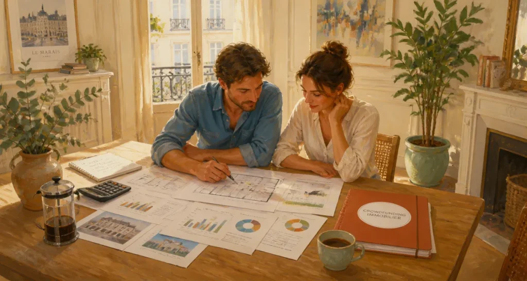 homunity crowdfunding couple analyse plans immobiliers
