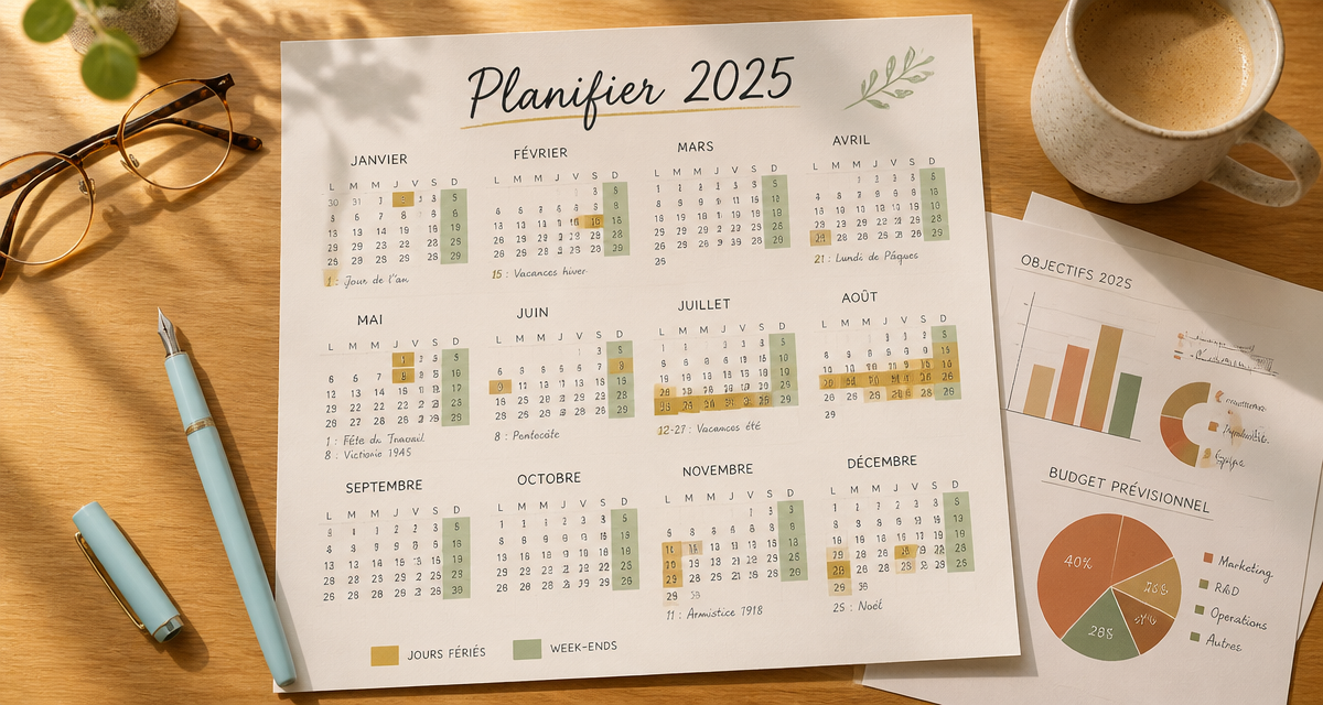 nombre de samedi et dimanche en 2025 sur calendrier