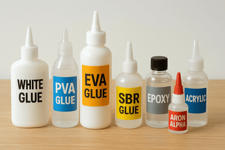 Adhesive strength from school glue to epoxy