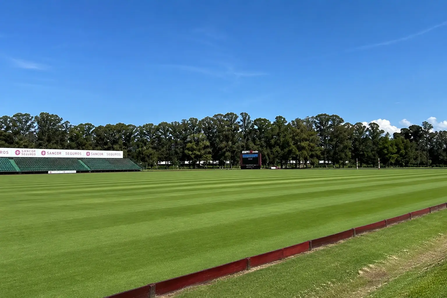 Gramado de campo de polo