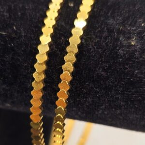 Architectural Gold Design Zig-Zag Bangles (B-096)