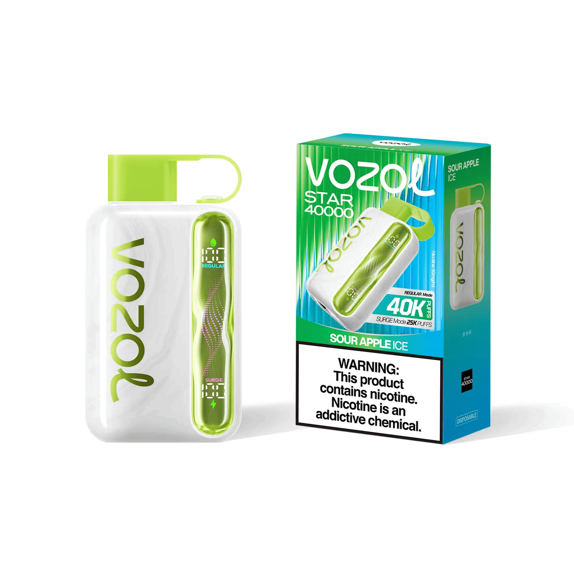 Vozol Star 40000 Sour Apple Ice