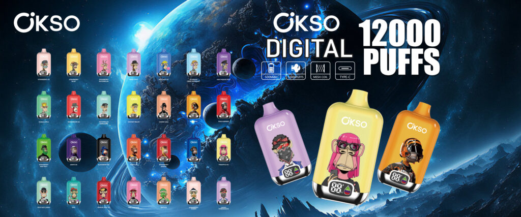 OKSO Digital 12000 Blue Razz Lemon