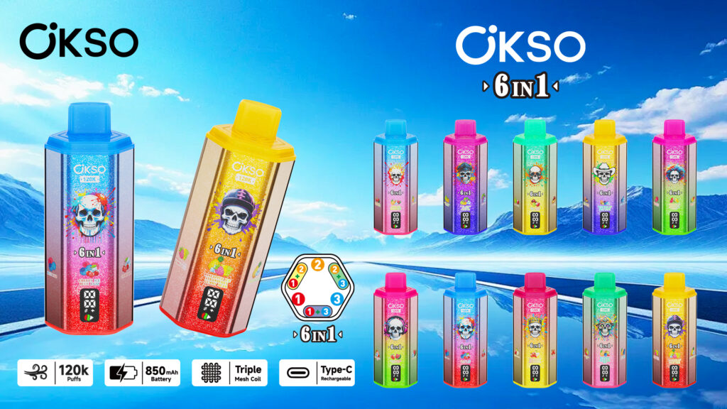 OKSO 6IN1 120K Strawberry Ice/Lush Ice/Mamba