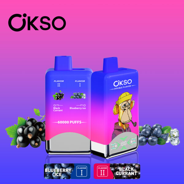 OKSO Double Flavor 60K Blueberry Ice/Black Currant