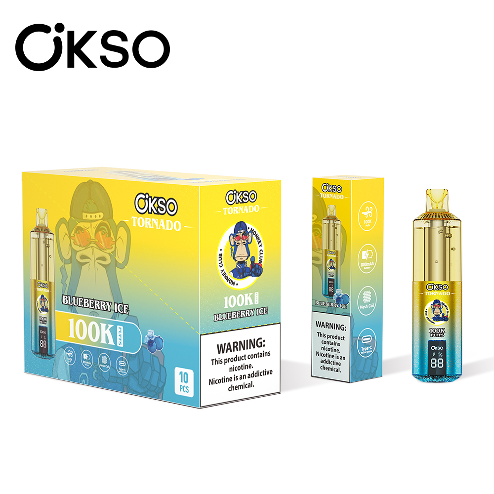 OKSO Tornado 100K Blueberry Ice