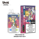 Uwin Crystal Twins 40000 Blue Razz Ice/Dragon Fruit Ice