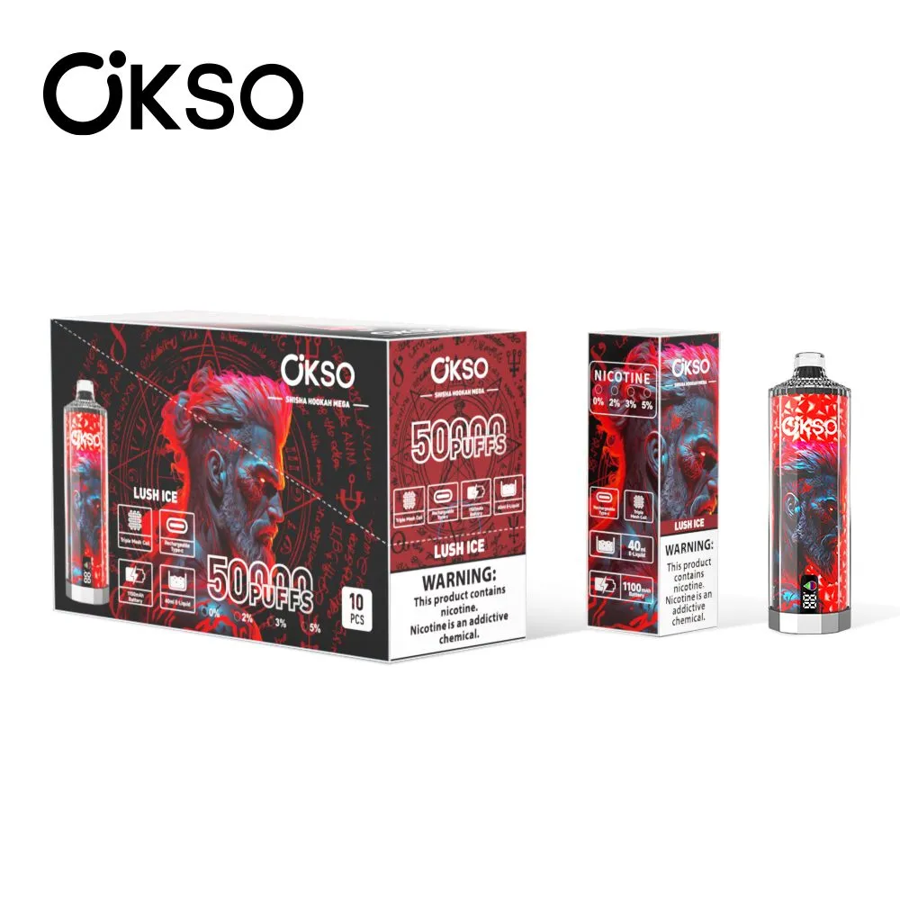 OKSO Shisha Hookah Mega 50k Lush Ice