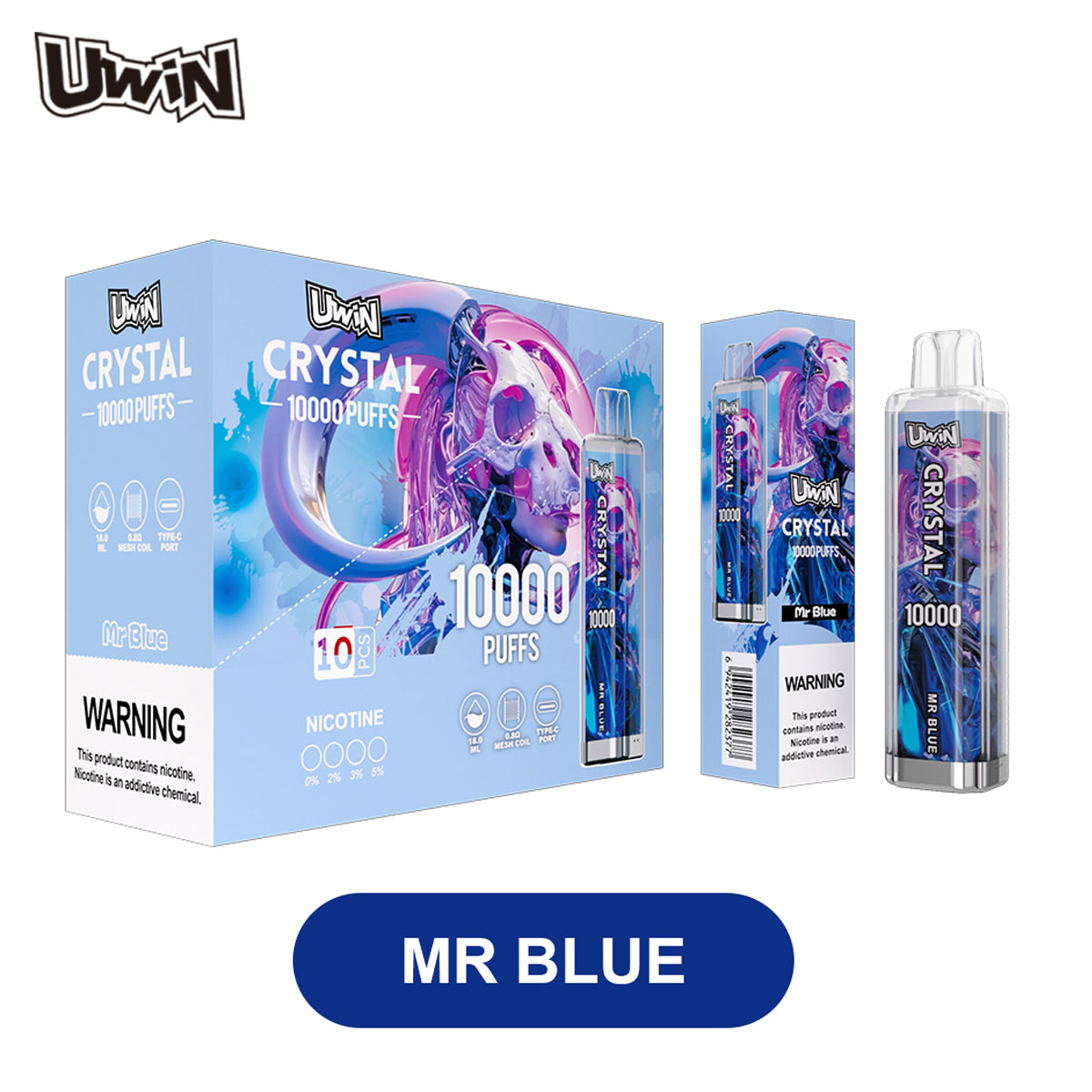 Uwin Crystal 10000 Mr Blue